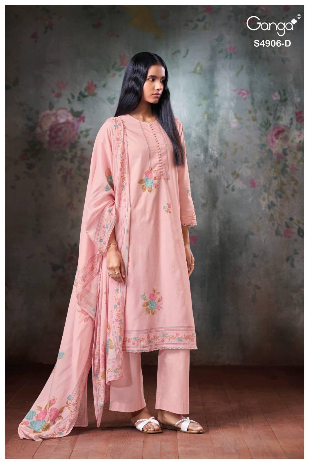 DRUSILLA 4906 By Ganga Fashion Stylish Beautiful Colourful Silk Dresses At Wholesale Price